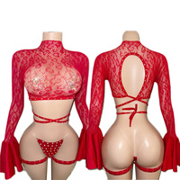 Vêtements de club en gros avec tarifs inclus, en maille filet et spandex, pour la danse exotique