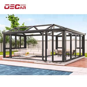 <span class=keywords><strong>Le</strong></span> Structures en verre trempé Extensible Modulaire Espaces fermés Intérieur Extérieur Jardin Patio Piscine Chambres préfabriquées Véranda - Product Image 3