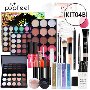 Ensemble de maquillage tout-en-un directement de l'usine, coffret cadeau de maquillage léger pour femme, ensemble de fards à paupières, poudre, rouge à lèvres, cadeau de Noël - Product Image 2