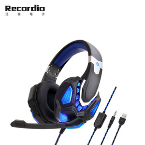 GAE-870 <span class=keywords><strong>Micro</strong></span> Casque <span class=keywords><strong>PS4</strong></span> Ordinateur Dédié Jeu Lumineux Casque DJ Casque Écouteurs Sport - Product Image 4