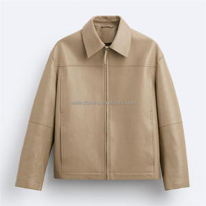 <span class=keywords><strong>Giacca</strong></span> <span class=keywords><strong>di</strong></span> <span class=keywords><strong>pelle</strong></span> da uomo con colletto con bavero personalizzato - Product Image 1