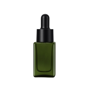 Flacon compte-gouttes carré de luxe 10ml 15ml 30ml pour soins de la peau, contenant vide pour sérum et huile, emballage en verre coloré - Product Image 6