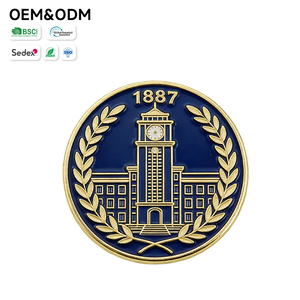 Insignia Retro Personalizada de Aleación de Zinc Esmaltada para Souvenir Universitario, Regalo para <span class=keywords><strong>Alumni</strong></span>, Celebración del Centenario, Insignia de la Torre del Reloj de la Universidad - Product Image 4