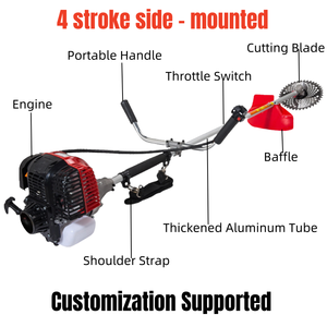 <span class=keywords><strong>Tondeuse</strong></span> robot chenillée multifonctionnelle automatique de qualité industrielle à moteur 4 temps avec télécommande <span class=keywords><strong>pour</strong></span> le désherbage et la coupe - Product Image 4