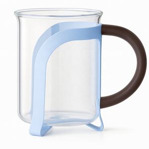 Seecin Set di Due <span class=keywords><strong>Tazze</strong></span> <span class=keywords><strong>da</strong></span> Caffè in Vetro, Comode <span class=keywords><strong>da</strong></span> Usare, in Vetro Borosilicato di Alta Qualità, <span class=keywords><strong>Tazze</strong></span> Personalizzate per Uso Domestico - Product Image 2