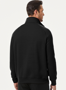 <span class=keywords><strong>Felpa</strong></span> da Uomo di Alta Qualità <span class=keywords><strong>con</strong></span> Zip a un Quarto, in Pile, Tinta Unita, <span class=keywords><strong>con</strong></span> Tasche, Ideale per l'Inverno - Product Image 6