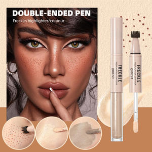 Qibestダブルエンドペン型フレックルハイライター輪郭フレックルスタンプ両端ペン3Dフェイシャルスカルプティング - Product Image 3