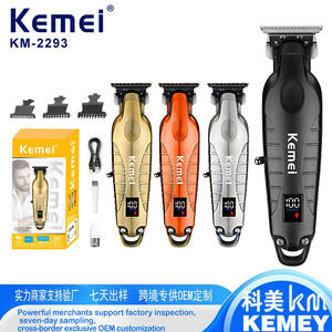 Tondeuse à cheveux électrique Kemei Km 2293, corps métallique, affichage numérique, fonction de sécurité, modèle rechargeable - Product Image 2