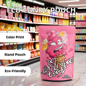 35 גרם נייר אריזה 1lb גלידת ממתקים גלידה אכיל מותאם אישית לסביבה לעמוד pouches פלסטיק שקיות טבק - Product Image 3