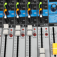 Bullfighter M8 Professional, mixeur audio 8 canaux avec 99 effets intégrés, connexion USB/sans fil, suppression du bruit, double connectivité