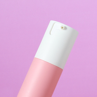 Flacon pulvérisateur sans air rond de 15 ml/30 ml/50 ml en PP/PE pour emballage cosmétique, lotion, crème pour le visage et shampoing