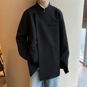 Nuevo Traje de Estilo Chino para Hombre con Hombreras, Traje de Cuello Alto de Otoño e Invierno con un Toque Sofisticado - Product Image 6