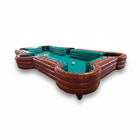 Table de billard gonflable interactive pour jeux sportifs, en PVC, taille et couleur personnalisables, pour usage extérieur, certifiée CE, garantie 3 ans