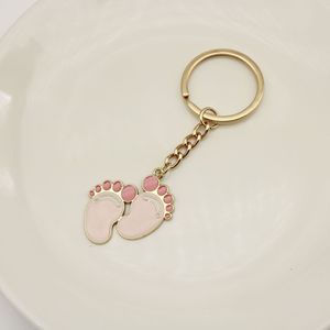 Llavero <span class=keywords><strong>de</strong></span> pie <span class=keywords><strong>de</strong></span> bebé rosa en tono dorado <span class=keywords><strong>de</strong></span> aleación <span class=keywords><strong>de</strong></span> zinc, recuerdo <span class=keywords><strong>para</strong></span> recién nacidos, regalos <span class=keywords><strong>para</strong></span> invitados <span class=keywords><strong>de</strong></span> baby shower - Product Image 3