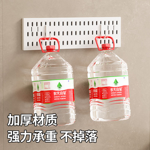 Estante de baño Qinfeng para montar en la pared, de plástico, sin necesidad de taladrar, para guardar artículos de aseo y objetos pequeños detrás de la puerta. - Product Image 4
