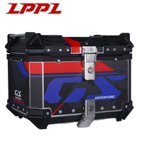 Promotion : Top Case Moto en Aluminium 55I, Lot de 3 Boîtes Antivol pour Motos de Tourisme/Cruisers