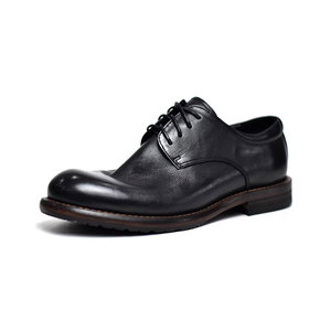 Zapatos casuales retro de cuero lavado para hombre, hechos a mano con suela Goodyear, con cómoda suela de cuero para uso formal de negocios. - Product Image 6