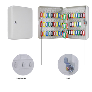 Khóa Chìa Khóa Gắn Tường Bằng Thép Cán Nguội Giá Rẻ Góc Tròn Bán Sỉ Nhà Máy Hộp Đựng Chìa Khóa 93 Màu Trắng - Product Image 3