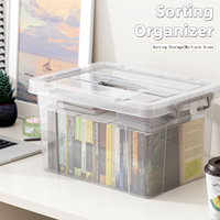 Boîte de rangement pour vêtements en plastique moderne Miusuoo avec roulettes, étanche à la poussière, design portable et mobile