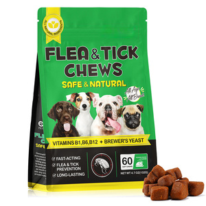 Suplemento Natural en Tabletas Masticables para la Prevención de Pulgas y Garrapatas en <span class=keywords><strong>Perros</strong></span>, con Vitaminas B1, B6 y B12, Levadura de Cerveza, para la Piel, el Pelaje y el Sistema Inmunitario, para Todas las Razas, OEM - Product Image 1