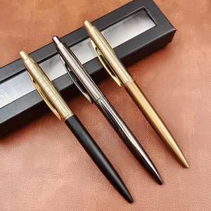 Bolígrafos Metálicos Negros y Dorados Personalizados 2023, Regalo Publicitario Profesional, Grabado de Logotipo Personalizado, Bolígrafos Promocionales Empresariales - Product Image 5