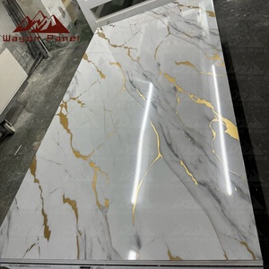 Wayon Kết cấu bằng đá cẩm thạch 1220mm * 2440mm UV ban PVC đá cẩm thạch bảng tường trang trí Bảng điều khiển - Product Image 2