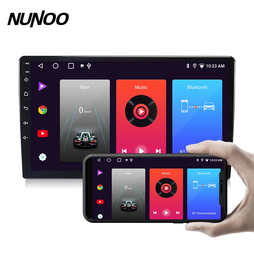 Nunoo màn hình cảm ứng đài phát thanh xe 9/10 inch GPS Stereo đài phát thanh hệ thống định vị âm thanh tự động thiết bị điện tử video Car DVD Player