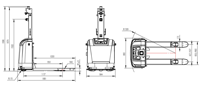 Robot mobile autonome pour l'entreposage intensif, charge utile de 1600 kg, système de rayonnage à palettes en acier, navigation laser SLAM, restaurants