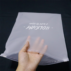 Logo recyclé imprimé personnalisé emballage à fermeture éclair grand givré fermeture éclair Valve PE <span class=keywords><strong>PVC</strong></span> sac sous <span class=keywords><strong>vide</strong></span> en plastique pour les vêtements - Product Image 6