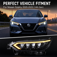 Phares avant LED Star-Diamond avec feux de jour pour Nissan Sylphy 14e génération (2020-2022) – Kit de mise à niveau