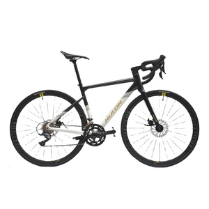 Bicicleta de Carretera HULDA 700C de Aleación de Aluminio con Doble Freno de Disco, Eje Pasante, Cableado Interno Completamente Oculto, 18 Velocidades, Pedal Ordinario - Product Image 1