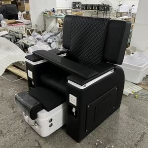 Chaise de manucure inclinable de salon rose à LED Wss QM en vente flash, chaise de pédicure de luxe avec massage - Product Image 2