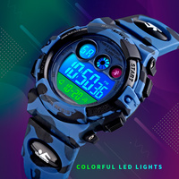 Reloj Deportivo Digital SKMEI 1547 Resistente al Agua con Pantalla LED y Alarma, Caja de ABS, Esfera de Resina, Correa de PU