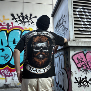 Streetwear Custom 280GSM Heavyweight 100% Cotton Boxy Fit <strong>T</strong>-<strong>Shirt</strong> DTG Printed <strong>Gothic</strong> Skull Graphic Tee <strong>t</strong> <strong>Shirt</strong> - Product Image 2