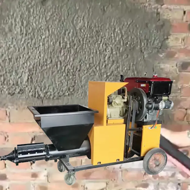 Бетонный цементный раствор, распылительная машина с двигателем Shotcrete для продажи