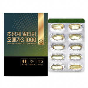 rTG Omega 3 1000 Capsules Supplément Alimentaire Supercritique en Gélules Souples Soin Quotidien Nutrition Quotidienne - Product Image 1