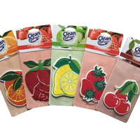 Désodorisant parfumé en forme de fruit FTQS, carte suspendue en papier, étiquette privée OEM, longue durée, cadeau automobile