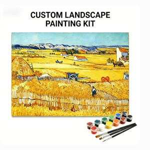 Kit <span class=keywords><strong>de</strong></span> Pintura por Números Songwoo <span class=keywords><strong>Van</strong></span> <span class=keywords><strong>Gogh</strong></span> <span class=keywords><strong>Campo</strong></span> <span class=keywords><strong>de</strong></span> <span class=keywords><strong>Trigo</strong></span> en Otoño, Paisaje Clásico Famoso, Pintura por Números DIY - Product Image 1