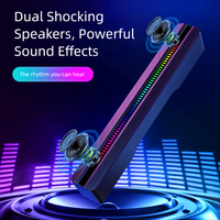 Barra de Sonido para TV, Altavoz Inalámbrico V5.1, Resistente al Agua IPX4, Iluminación LED RGB, Subwoofer de Bajos, Música Potente, para Fiestas en Casa, PC