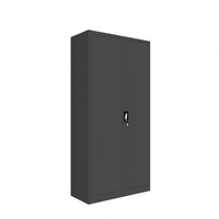 Grand meuble de bureau à deux portes, haut et fin, armoire en métal pour cartes de baseball, armoire en acier, classeurs de rangement