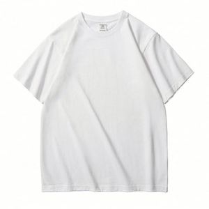 Casual Men's T Shirts High Quality <b>Drop</b> Shoulder Oversized Style Sample Screen Print Custom T Shirt Cotton Blank Men's T-Shirts - Product Image 3