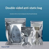 PE Anti-Static Self-Sealing Shielding ESD Bag for Computer Graphics Card Hard Disk IC Chip Moisture Proof Packaging RoHS
