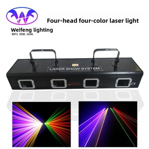 <span class=keywords><strong>LED</strong></span> bốn đầu bốn màu đầy đủ màu sắc ánh sáng sân khấu Laser KTV DMX512 chế độ điều khiển màu Đỏ Ánh sáng quét laser màu xanh lá cây để sử dụng công viên chủ đề - Product Image 6