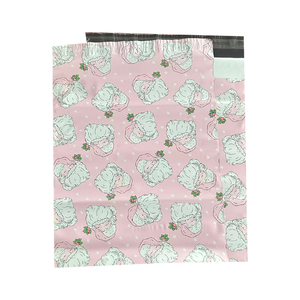 Guandu tùy chỉnh màu hồng giáng sinh Quà Tặng Bao bì túi giáng sinh Poly bưu phẩm biểu tượng tùy chỉnh thiết kế maling túi cung cấp - Product Image 2