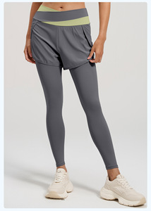 Wholesale Yoga Skirt Pants Full-Length <strong>Leggings</strong> Inner 4-Way Stretch Mid Waist Elastic Waist Sweat-Wicking Tie Dye Gym Daily Wear - Product Image 2