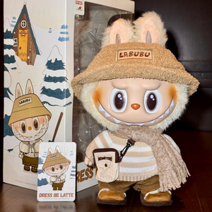 100% Auténtico Popmart the MONSTERS Labubu Dress Be Latte 37 38cm Caja Sorpresa de Peluche Juguete Coleccionable Muñeco Suave Animal de Peluche - Product Image 3