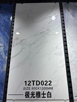 60 120 Azulejos Modernos de Lujo, Imitación Carreaux, Azulejos de Pared con Aspecto de Mármol Pulido y Esmaltado, para Interiores de Villas, Sala de Estar y Pisos