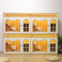 Quantité minimale de commande 1 pièces luxe chat villa chat villa maison 3 en 1 bricolage chat maison villa condo