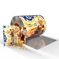 Film en rouleau personnalisé pour machine d'emballage automatique de bonbons et snacks, film de laminage opaque coloré