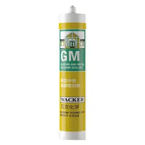 WACKER GM Neutral Glass Glue Waterproof and Anti Mold Beauty Seam Glue Edge Closing Glue Skirting Line Window Seam Sealant